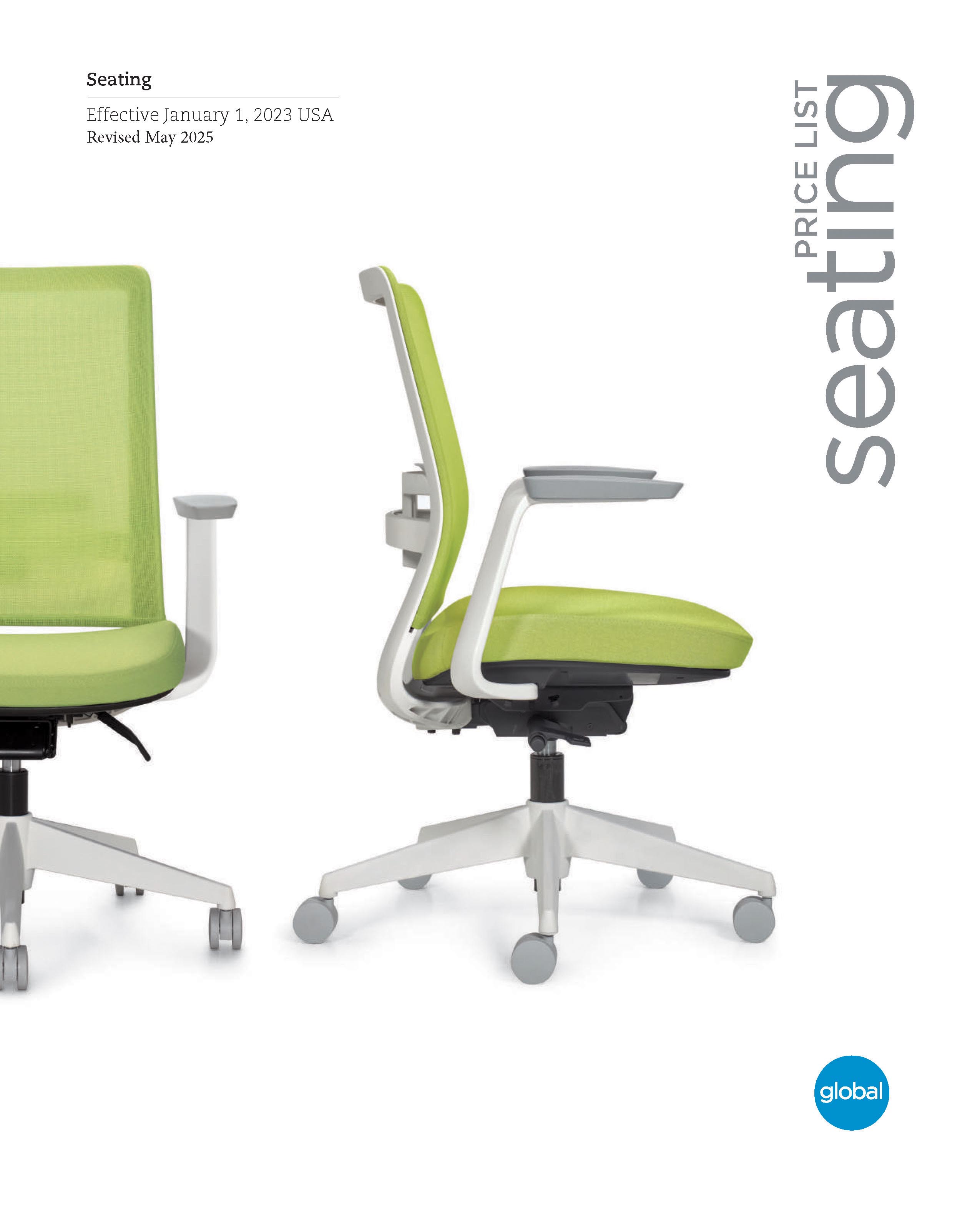 Seating Pricelist