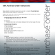 Purchase Order Instructions